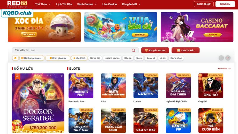 Điểm nổi bật tại RED88 là cung cấp hệ thống trò chơi đa dạng, chất lượng cao Điểm nổi bật tại RED88 là cung cấp hệ thống trò chơi đa dạng, chất lượng cao