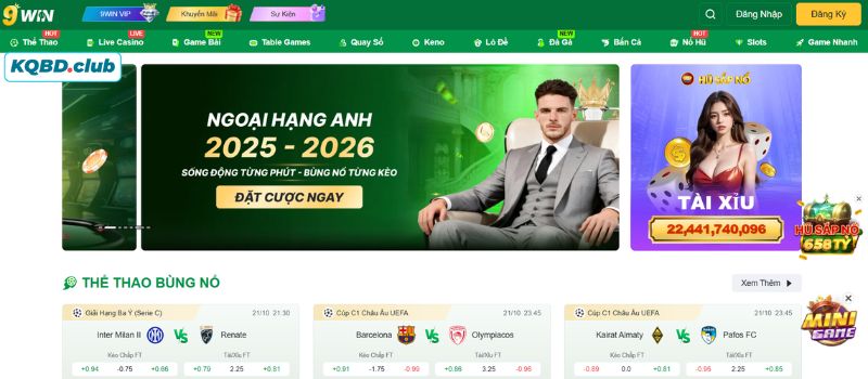Sảnh thể thao thu hút lượng lớn người chơi khi đến với 9WIN Sảnh thể thao thu hút lượng lớn người chơi khi đến với 9WIN