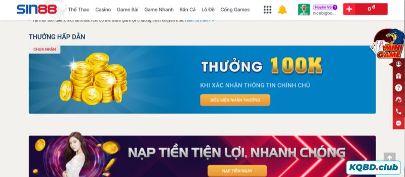 Top các khuyến mãi không thể bỏ lỡ khi đến với SIN88 Top các khuyến mãi không thể bỏ lỡ khi đến với SIN88