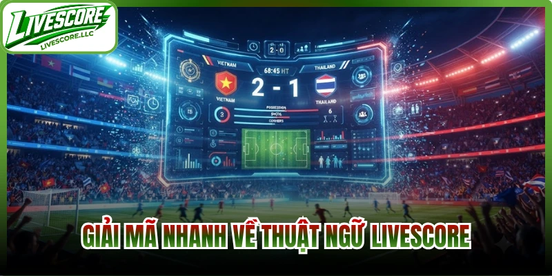 Giải mã nhanh về thuật ngữ livescore