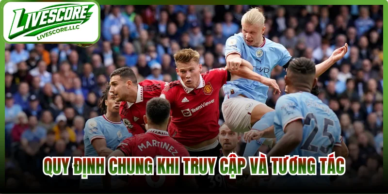 Quy định chung khi truy cập và tương tác trên hệ thống