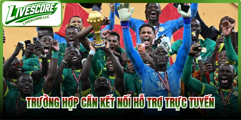 Trường hợp người dùng cần kết nối hỗ trợ trực tuyến