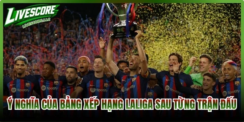 Ý nghĩa của bảng xếp hạng LaLiga sau từng trận đấu